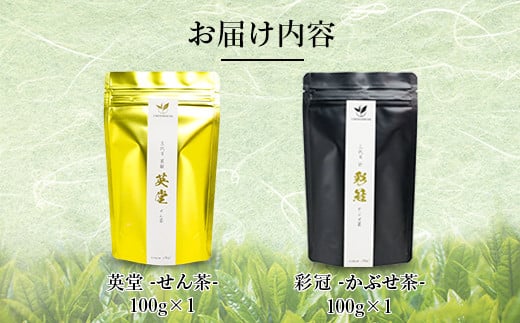 八女茶贅沢2本セット（100g×2袋）