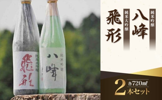 ＜純米大吟醸＞飛形＜純米吟醸＞八峰【720ml】2本セット 日本酒 お酒 飲み比べ 逸品 福岡県 八女市