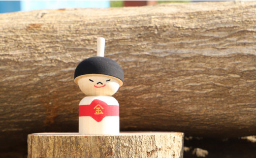 【五月人形・五月飾りに】こま人形・金太郎【独楽】