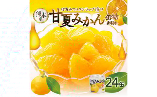 甘夏みかん 缶詰 24缶入り（身割れ）