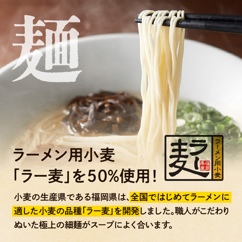 一風堂白丸ラー麦麺セット（10食） ラーメン 麺 濃厚 豚骨 とんこつ 福岡 八女 博多 博多一風堂