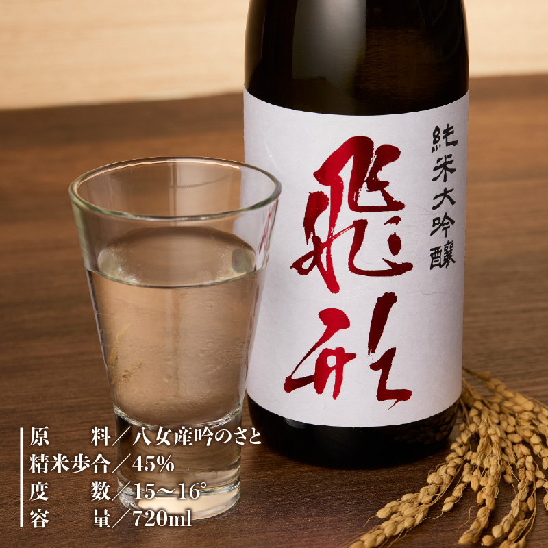 【ギフト用】＜純米大吟醸＞飛形＜しげます＞純米梅酒 720mlセット しげます 純米大吟醸 飛形 純米梅酒 吟のさと 槽搾り ギフト 地酒 日本酒 梅酒 立花町 福岡 八女