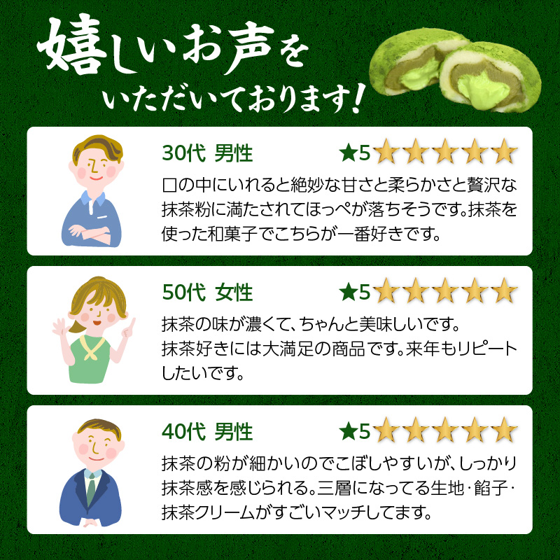 抹茶生大福「茶々一福」　和菓子 抹茶スイーツ 生だいふく 生クリーム お餅 抹茶餡