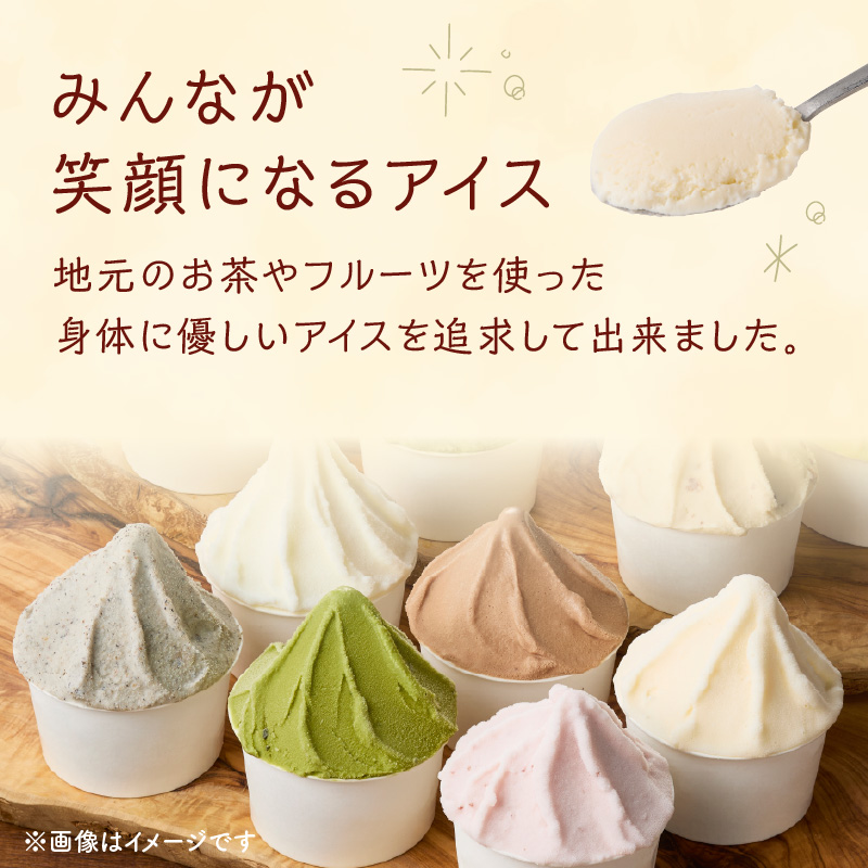 くりやまアイス6個セット 各90ml アイスクリーム 酪農家 手作り 地元産 お茶 フルーツ 身体に優しい 笑顔 幸せ