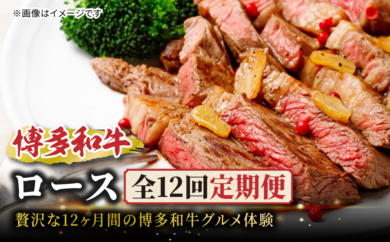博多和牛ロース定期便【贅沢な12ヶ月間の博多和牛グルメ体験】 福岡県 八女市 博多和牛 肉 和牛 牛 牛肉 サーロイン ロース スライス ブロック ステーキ 焼肉 すき焼き しゃぶしゃぶ 炭火焼き 鉄板焼き ローストビーフ
