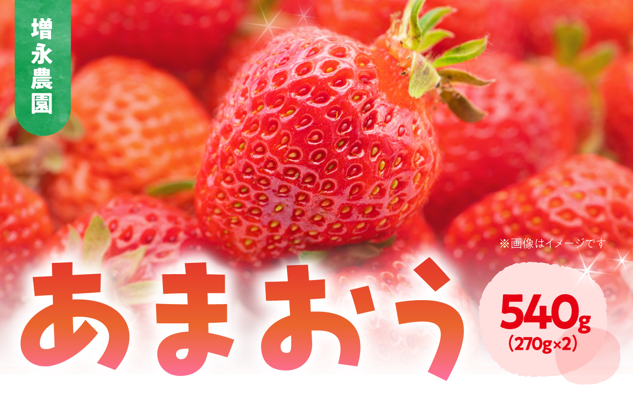 【増永農園】 あまおう 270g×2パック 【2026年1月より順次発送】 ジューシー フレッシュ 苺 果物 くだもの スイーツ作り 数量限定 イチゴ 期間限定 美味しい いちご 福岡県 八女市