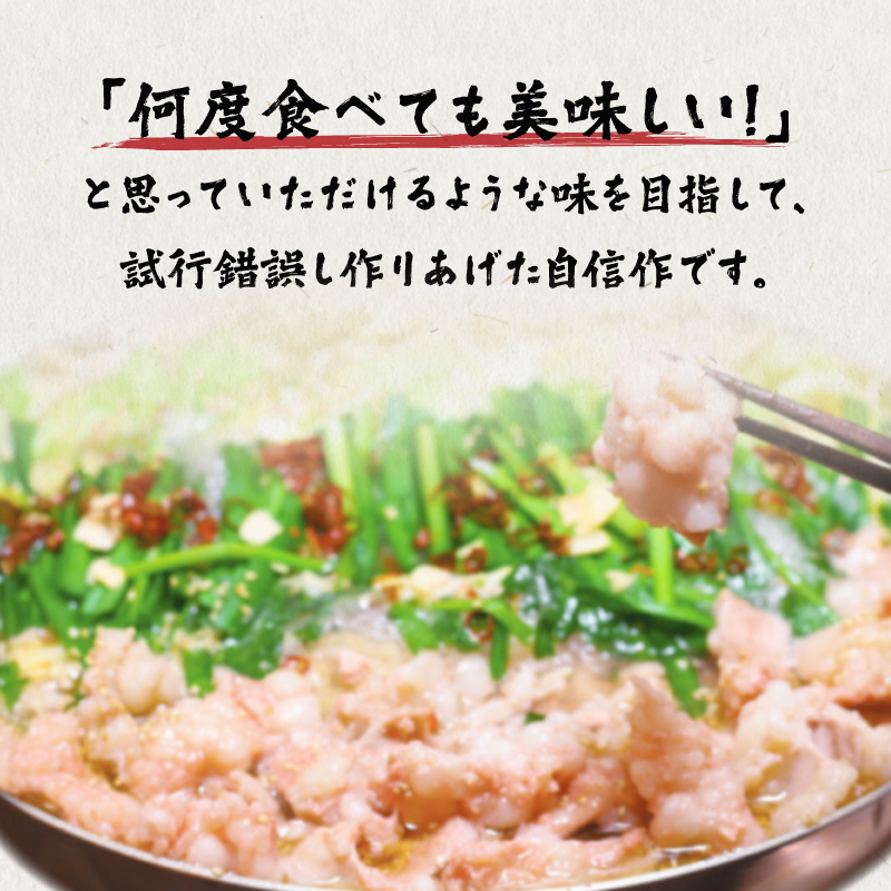 訳あり！博多味噌もつ鍋 10人前(2人前×5セット) もつ鍋 鍋 ホルモン 牛もつ プリプリ 郷土料理 味噌味 福岡県 八女市