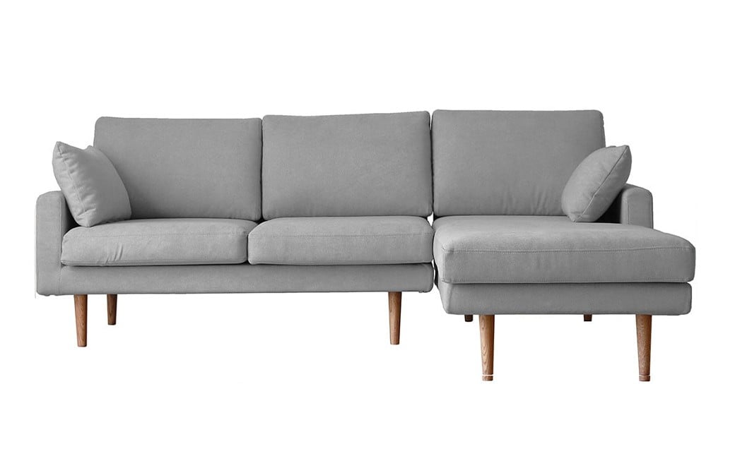 【アイボリー】 高野木工 LEO SOFA レオソファ カウチタイプ 2人掛け （左肘） + シェーズロング （右肘） ウォルナット脚 【5年保証】 ソファ カウチソファ シェーズロングソファ インテリア 家具 九州 福岡県 筑後市