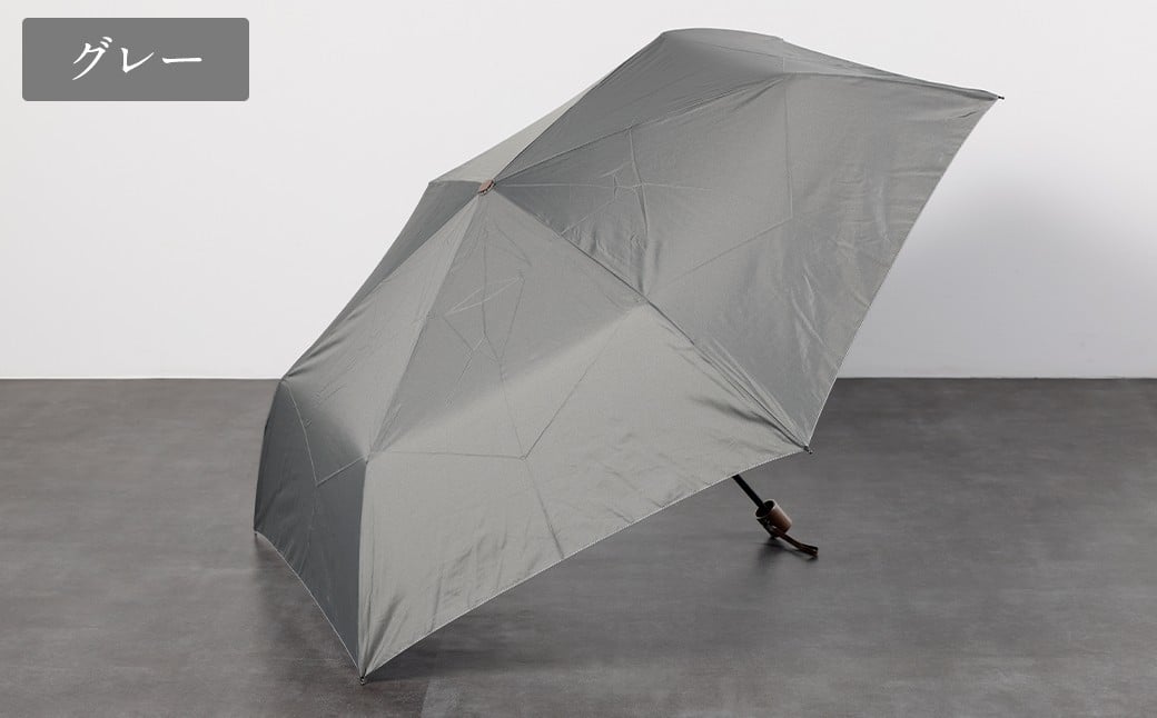 【カラーが選べる】紳士無地大判 65㎝ラクミニ 折りたたみ傘 グレー 傘 雨傘 雨具 メンズ コンパクト 携帯 福岡県 筑後市
