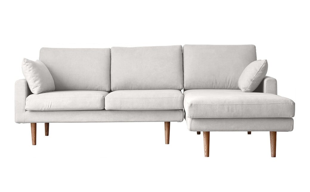 【ダークグレー】 高野木工 LEO SOFA レオソファ カウチタイプ 2人掛け （左肘） + シェーズロング （右肘） ウォルナット脚 【5年保証】 ソファ カウチソファ シェーズロングソファ インテリア 家具 九州 福岡県 筑後市