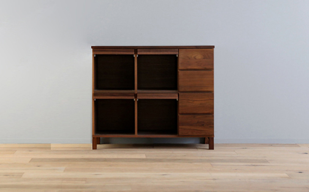 LECCE レッチェ 105マガジンレコードラック ウォルナット 【10年保証】 シンプル デザイン 家具