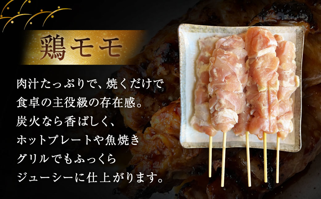 ジャンボ焼き鳥 ［鶏皮・鶏モモセット10本］100g×10本（鶏皮5本・鶏モモ5本）計約1kg 焼きとり やきとり とりかわ 鶏もも とりもも 冷凍 ダルム屋