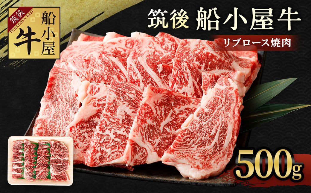 筑後 船小屋牛 リブロース 焼肉 500g 牛肉 特上ロース 冷凍