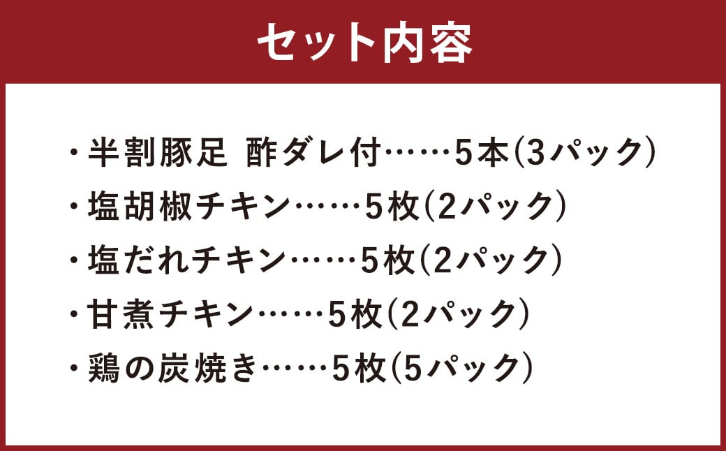 【国産】3種の チキン ステーキ ＆ 鶏の 炭焼き ＆ 半割 豚足 セット 総量 約2kg以上