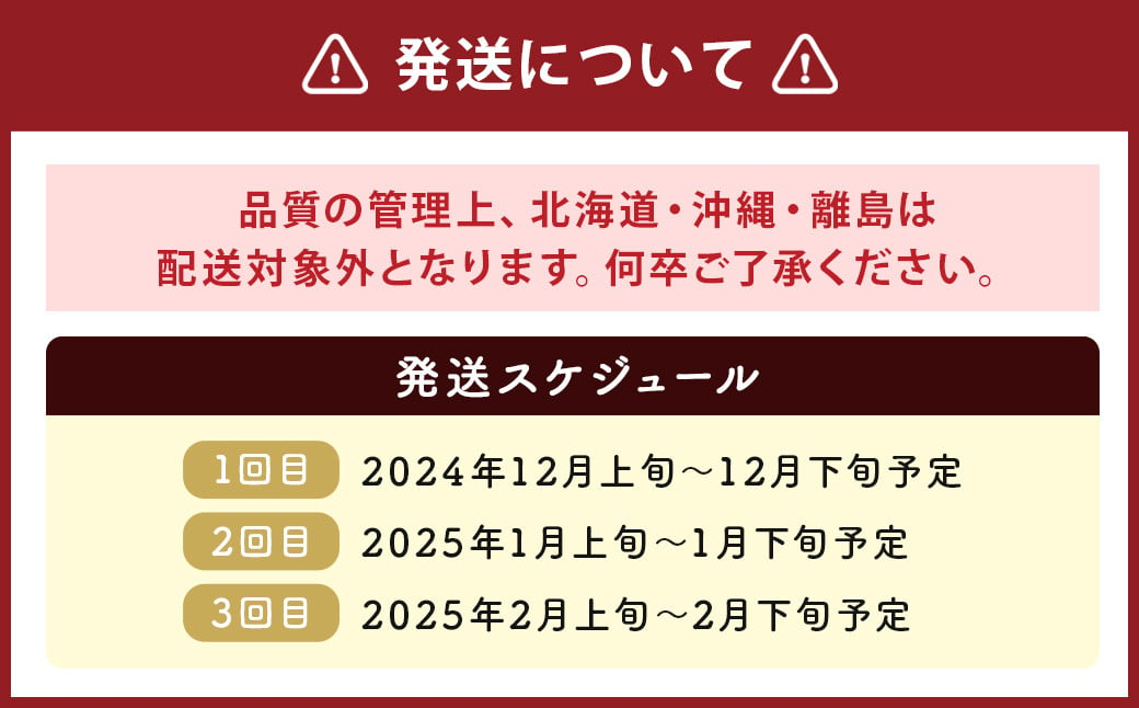 【3回定期便】福岡県産 あまおう 合計約3.24kg 約270g×4パック×3回 【2024年12月上旬発送開始】