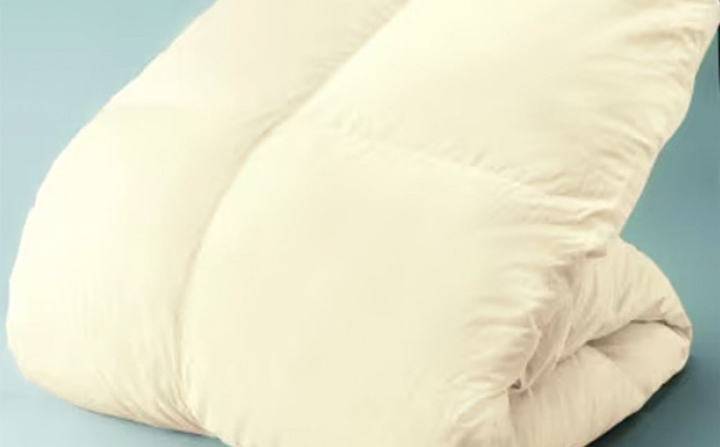 マンション専用 シングル サイズ 羽毛布団 （ ダウン 85% ・ 充填量 700g ・ アイボリー ） 洗える 羽毛ふとん 収納ケース付き 軽い 軽量 節電 対策 福岡県 筑後市