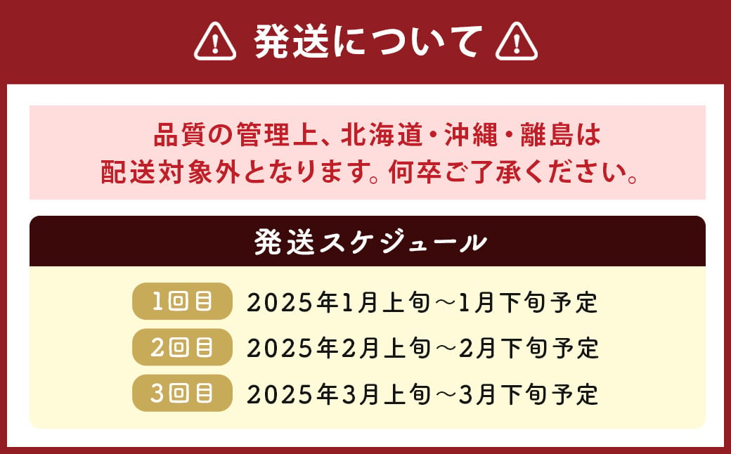 【3回定期便】福岡県産 あまおう 合計約540g 約270g×2パック 【2025年1月上旬～3月下旬発送】