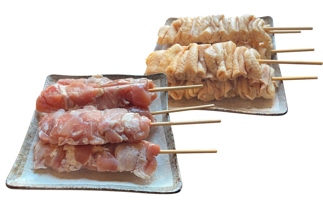 ジャンボ焼き鳥 ［鶏皮・鶏モモセット10本］100g×10本（鶏皮5本・鶏モモ5本）計約1kg 焼きとり やきとり とりかわ 鶏もも とりもも 冷凍 ダルム屋