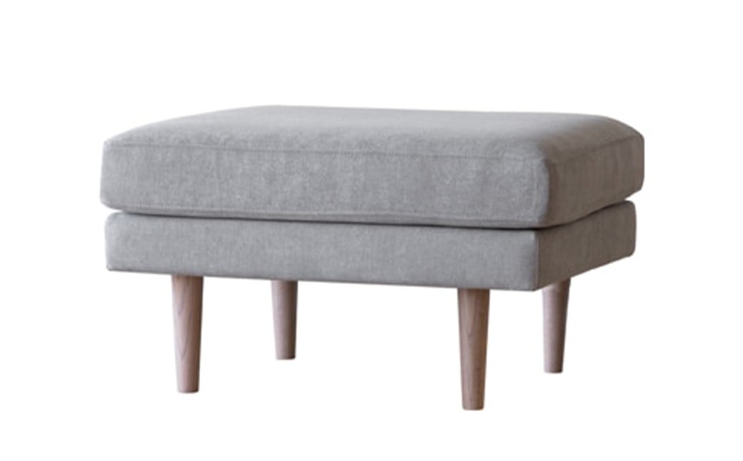 【ライトブルー】 高野木工 LEO SOFA レオソファ オットマン ウォルナット脚 【5年保証】 ソファ インテリア 家具 九州 福岡県 筑後市