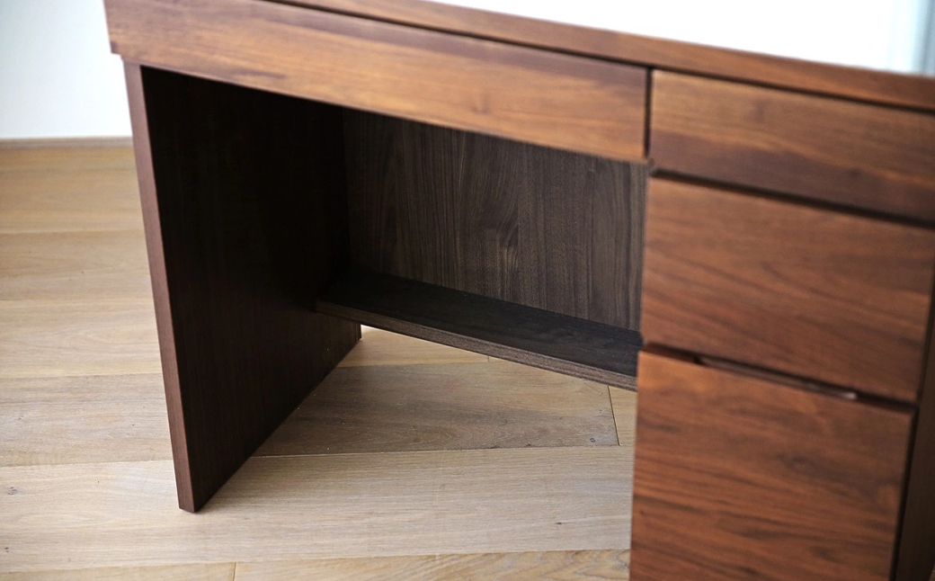 LECCE レッチェ 80 ドレッサー （ 椅子付き ） ウォルナット 【 10年保証 】 天然木 鏡 化粧台 化粧鏡 収納 無垢材 家具 収納家具 インテリア オシャレ シンプル