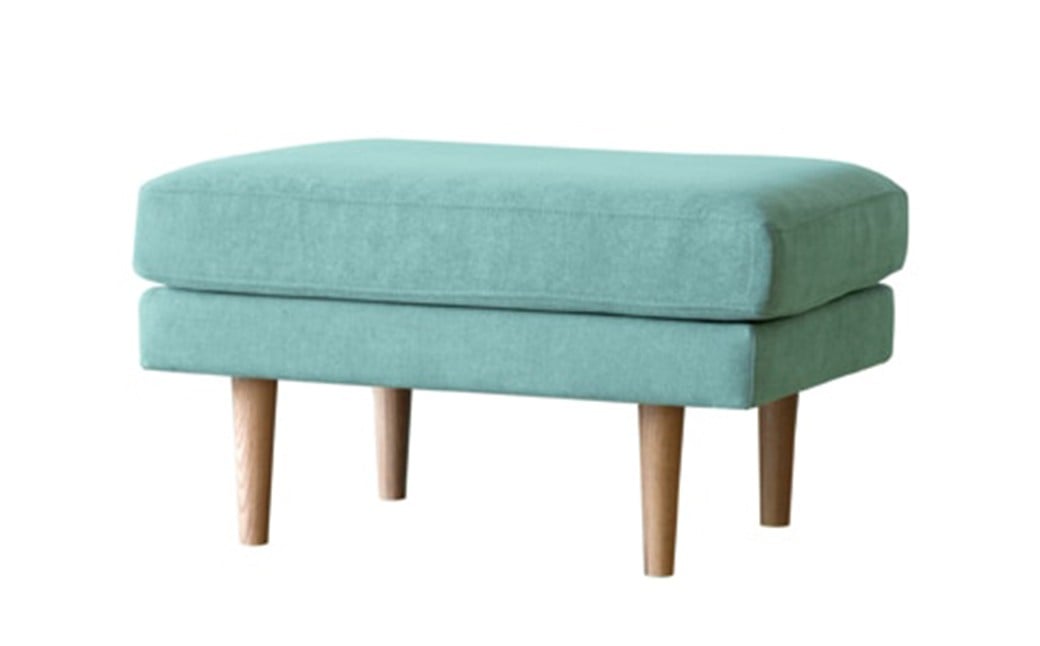 【ライトブルー】 高野木工 LEO SOFA レオソファ オットマン ウォルナット脚 【5年保証】 ソファ インテリア 家具 九州 福岡県 筑後市