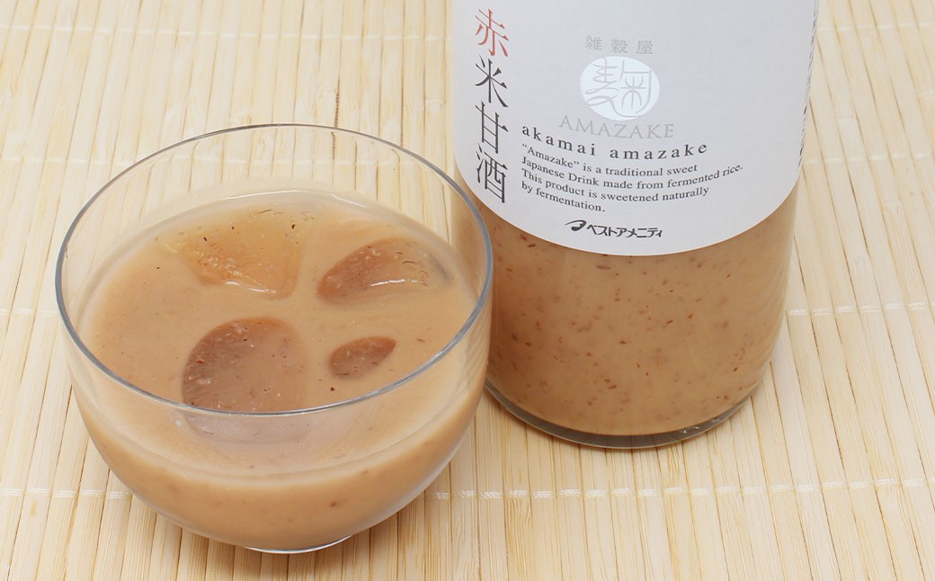 雑穀屋がつくった麹赤米甘酒 1本 化粧箱入 525g 甘酒 あま酒 あまざけ 赤米甘酒 麹発酵甘酒 赤米 ノンアルコール アルコール0％