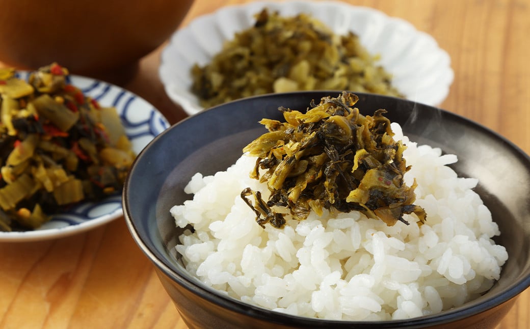 高菜漬 4点 セット 計1.2kg 瀬高高菜漬 からし高菜 恋のくにちっごの高菜漬 漬物