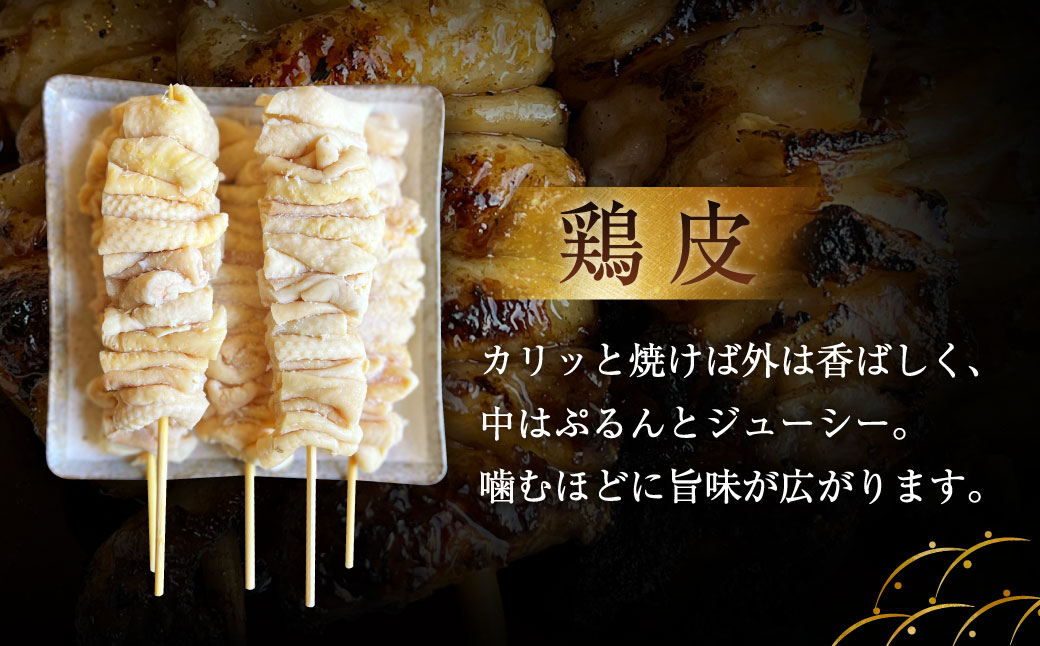 ジャンボ焼き鳥 ［鶏皮・鶏モモセット10本］100g×10本（鶏皮5本・鶏モモ5本）計約1kg 焼きとり やきとり とりかわ 鶏もも とりもも 冷凍 ダルム屋