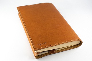 レザーブックカバー四六判サイズ（フリーモデル）【ライトブラウン】