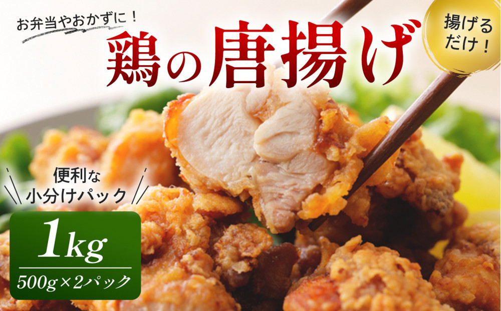 鶏の唐揚げ 1kg ( 500g×2パック )