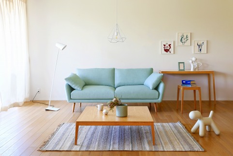 【開梱設置】高野木工 モル 130×70ローテーブル ホワイトオーク【10年保証】