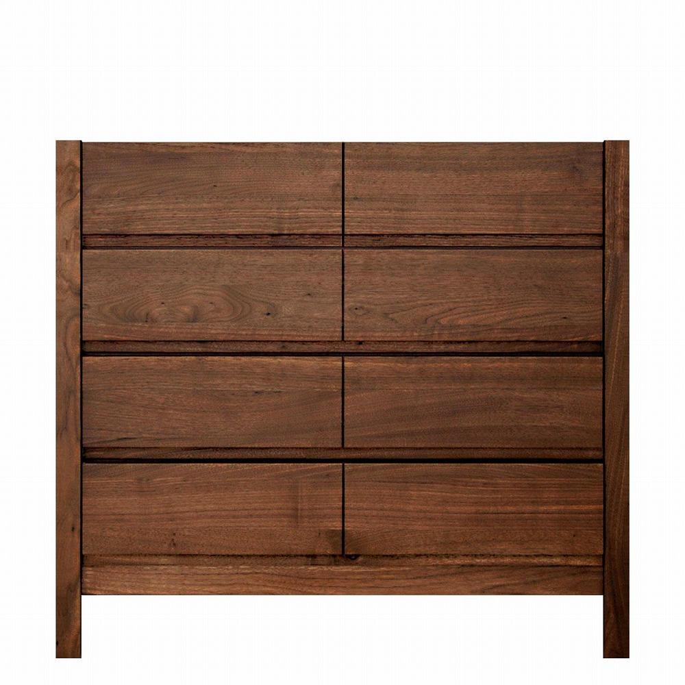 チェスト タンス 幅92 4段 奥行44 ウォールナット 無垢 桐たんす 箪笥 脚付き 木製 婚礼 衣類収納 大川家具 丸田木工 シーズ