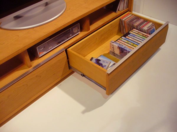 【ROUND テレビボード　ブラックチェリー153cm】＜ブラックチェリー材ツキ板　オイルフィニッシュ＞ 家具 テレビ台 テレビボード TVボード AVボード 棚 リビングボード サイドボード ローボード MUFactory