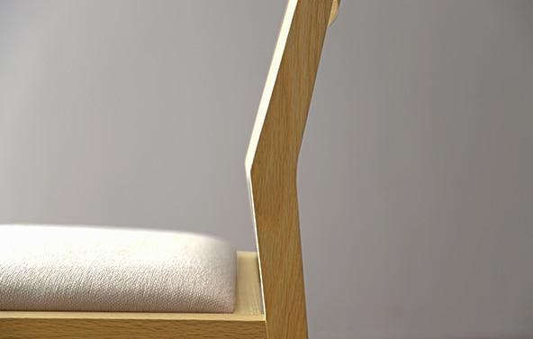 【開梱設置】高野木工 キールチェアWO 肘なし（座面：CHART3モクランイエロー）【10年保証】