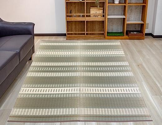 国産い草 掛川織ラグ 清流 ベージュ 191×191