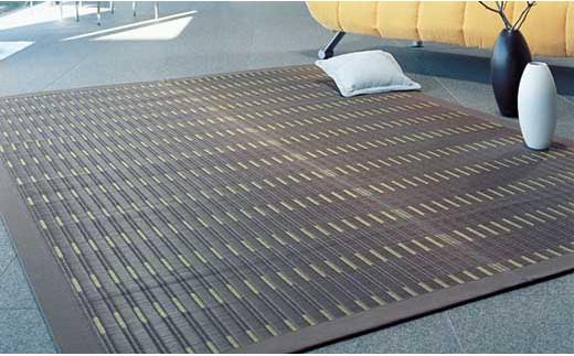 掛川織 ラグ 匠 ブラウン 190×250