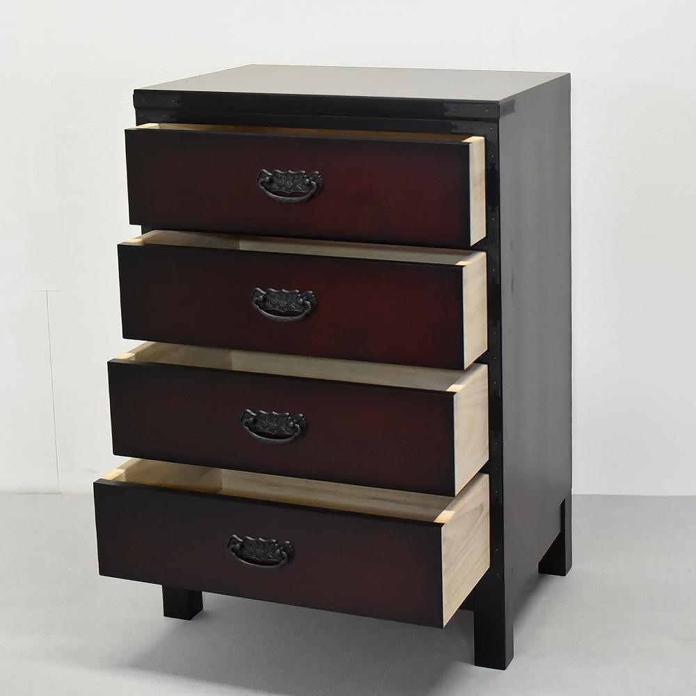 民芸箪笥　和み（NAGOMI）FL-60チェスト　カリン色　たんす 大川家具　