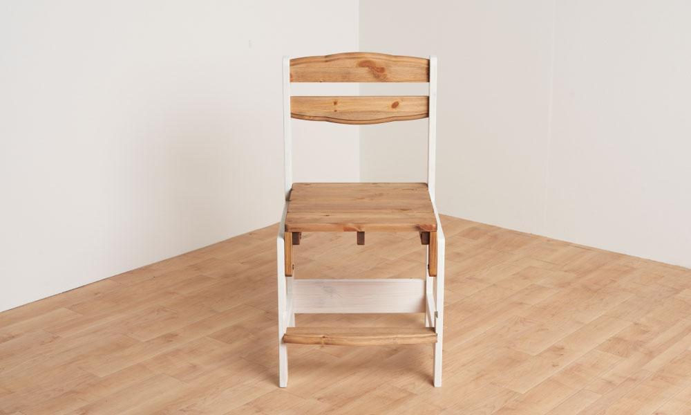 ＜おしゃれなカントリーデザインのチェア＞ファームチェア／パイン／大川家具