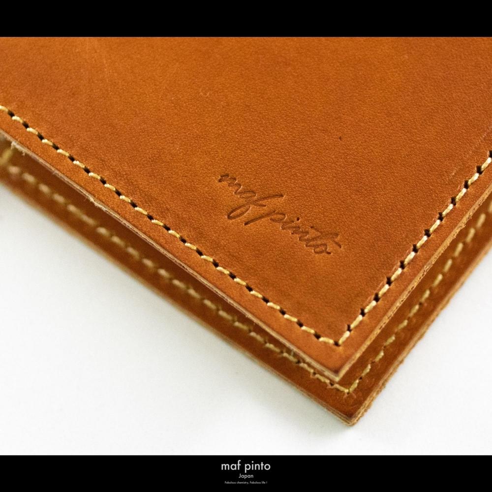 maf pinto (マフ ピント) レザー手帳カバー B6 ライトブラウン 本革 日本製
