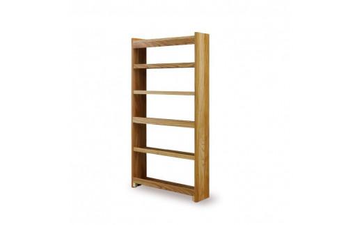 大川家具　フリーシェルフ　栴檀（センダン）A-90H　棚　高さ175.2cm×幅92.0cm×奥行24.1cm　5段　可動棚板3枚