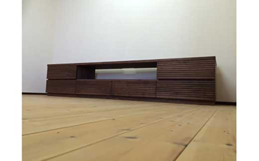 【TV57 テレビボード 240cm】ウォールナット材 オイルフィニッシュ 分割ノックダウン対応・収納力抜群のテレビボード 家具 テレビ台 テレビボード TVボード AVボード 棚 リビングボード サイドボード ローボード MUFactory