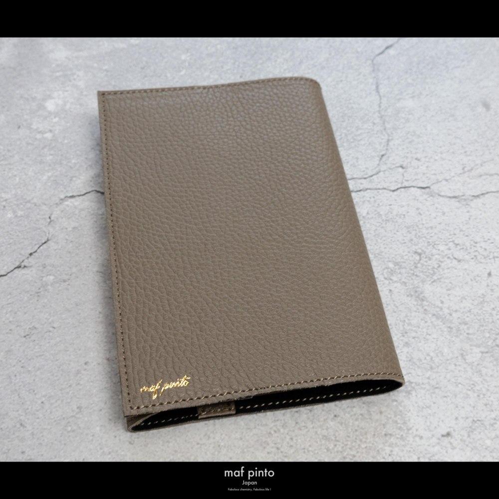 maf pinto (マフ ピント) レザーブックカバー 新書サイズ ADRIA LINE トープ 本革 日本製