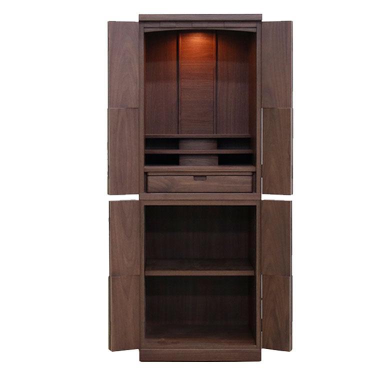 モダン仏壇 16×46号【カラー：ウォールナット】