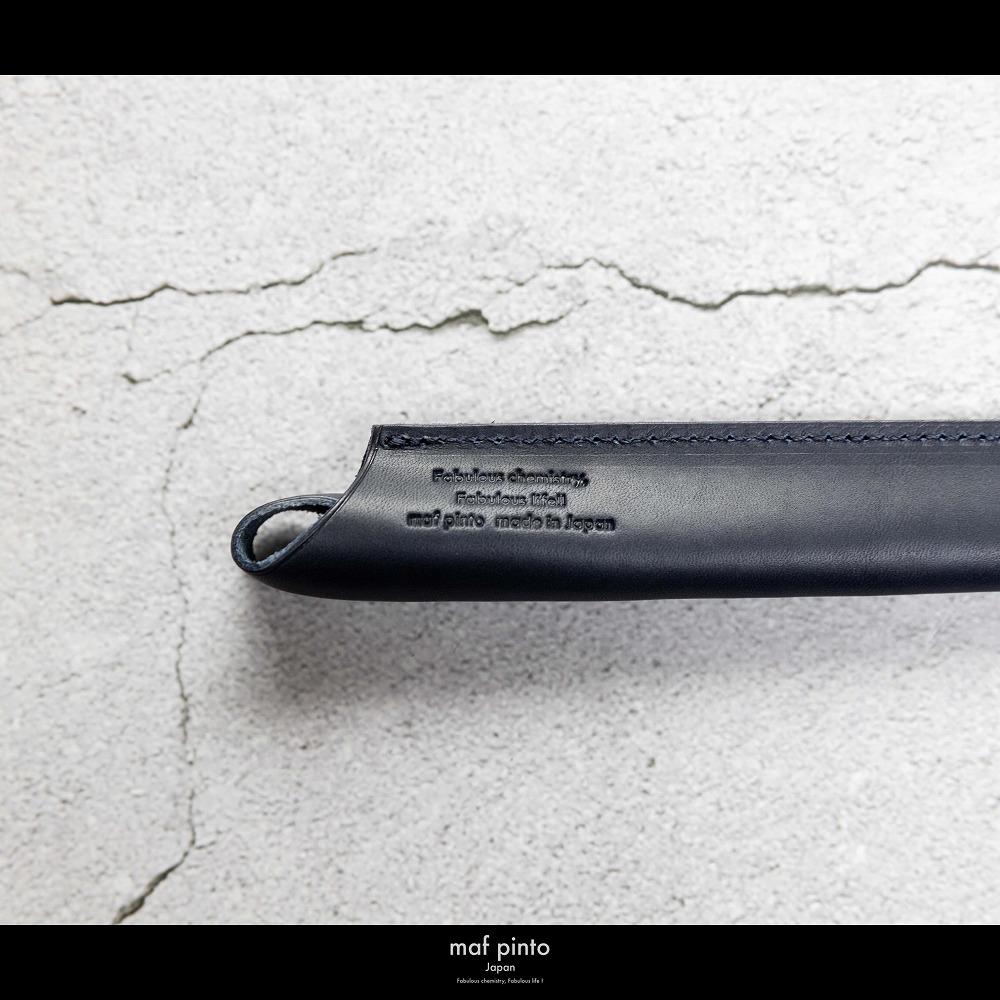 maf pinto(マフ ピント) ペンケース １本差し ペンシース 万年筆 筆箱 ネイビー レザー 本革 日本製