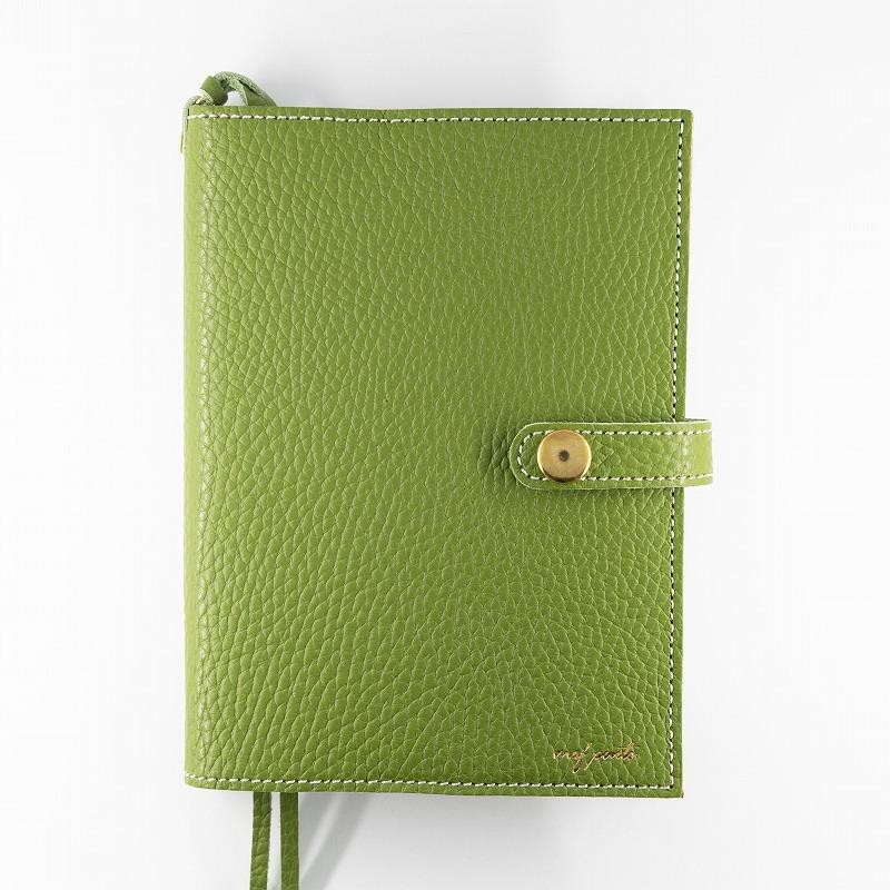 maf pinto (マフ ピント) 手帳カバー A6(文庫)サイズ グリーンティー ADRIA LINE レザー 本革 日本製