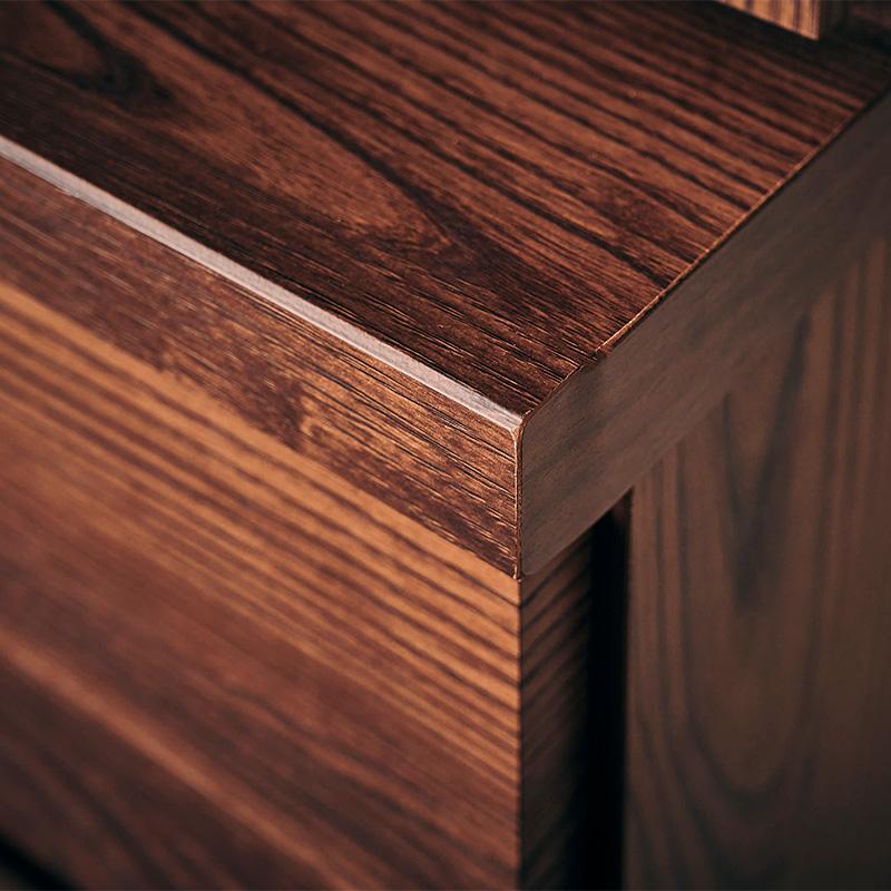 【Chatra／チャトラ 幅80cmダイニングボード ブラウン】★シンプルでお部屋に合わせやすい食器棚