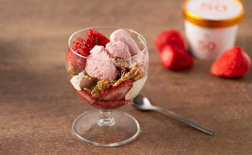 武下さんちのあまおう50％ミルクジェラート12カップギフト 濃厚なのに後味さっぱり ご家族5、6名様向け