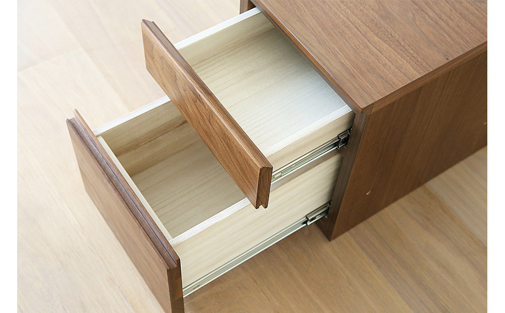 【開梱設置】高野木工 ASTER SET7 アスター 180TV天板 + 30TVチェスト + 120TVガラス扉 + 30TVチェスト ウォルナット【10年保証】