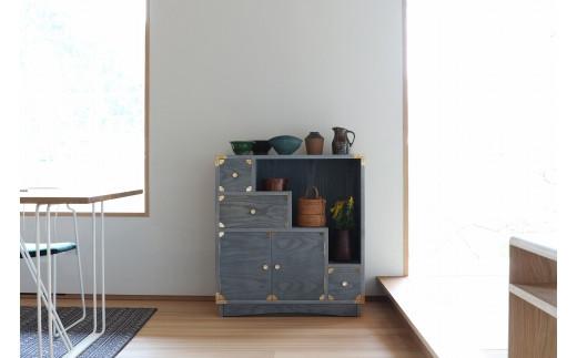 【吉野プレミアム 80階段箪笥 神代色】★創業明治40年老舗「境木工」熟練の職人の手により1つ1つ丁寧に作り上げる伝統工芸品「吉野民芸家具」 モダンな雰囲気をプラスした和モダンインテリア