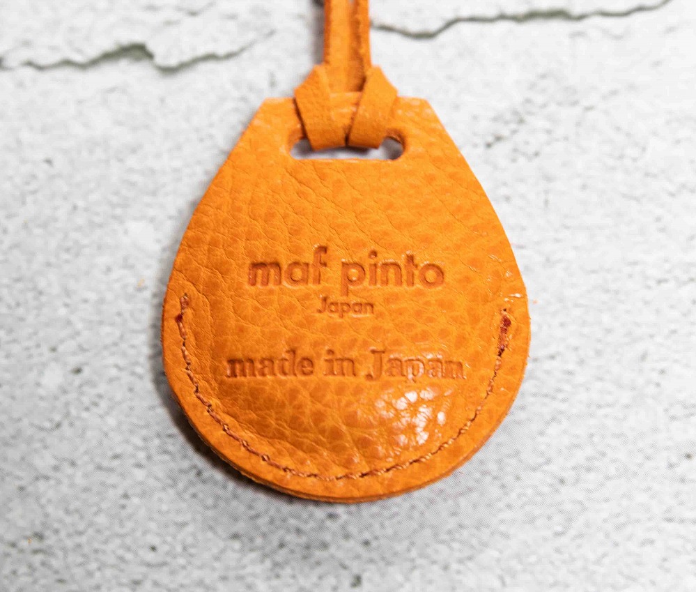 エアタグ用 ケース カバー レザー 本革 apple airtag 【オレンジ シュリンク】